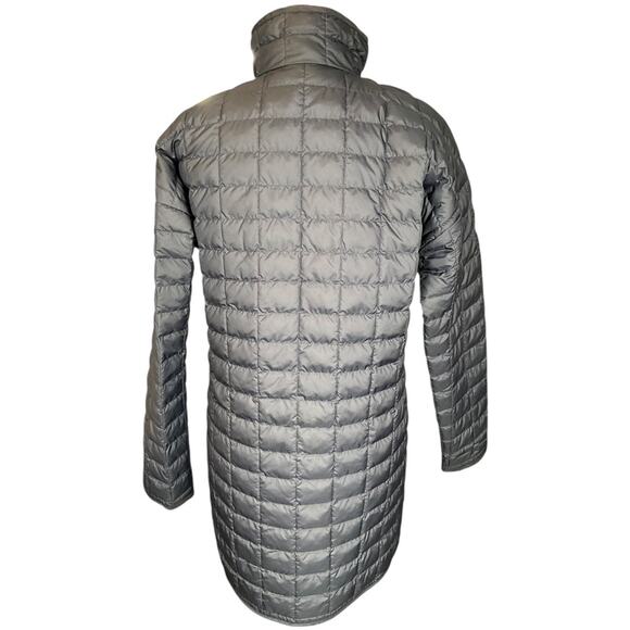 The North Face ThermoBall Eco Long Jacket Small Navy Blue Lightweight Puffer Coa - Picture 5 of 14